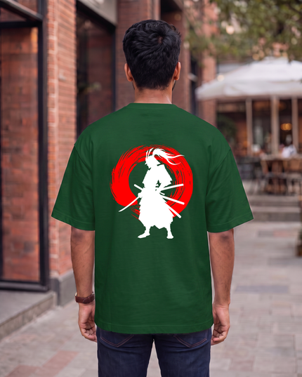 Samurai Spirit Graphic Oversized Classic T-Shirt