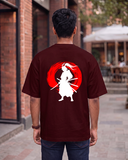 Samurai Spirit Graphic Oversized Classic T-Shirt