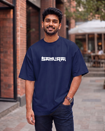 Samurai Spirit Graphic Oversized Classic T-Shirt
