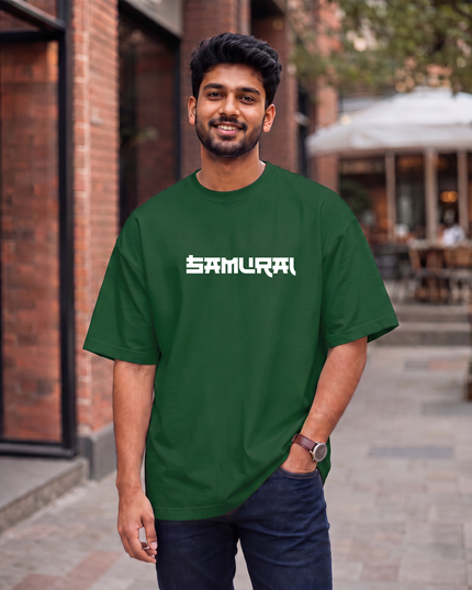 Samurai Spirit Graphic Oversized Classic T-Shirt