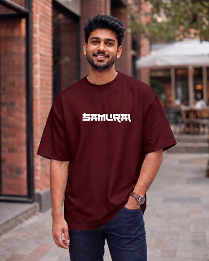 Samurai Spirit Graphic Oversized Classic T-Shirt