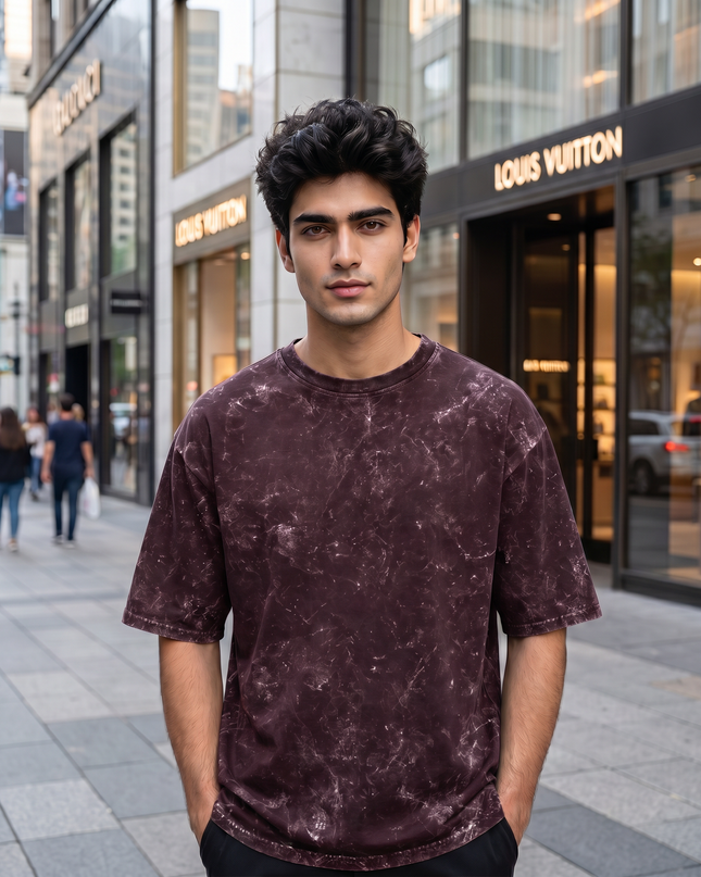 Midnight Drift – Oversized Acid Wash T-Shirt