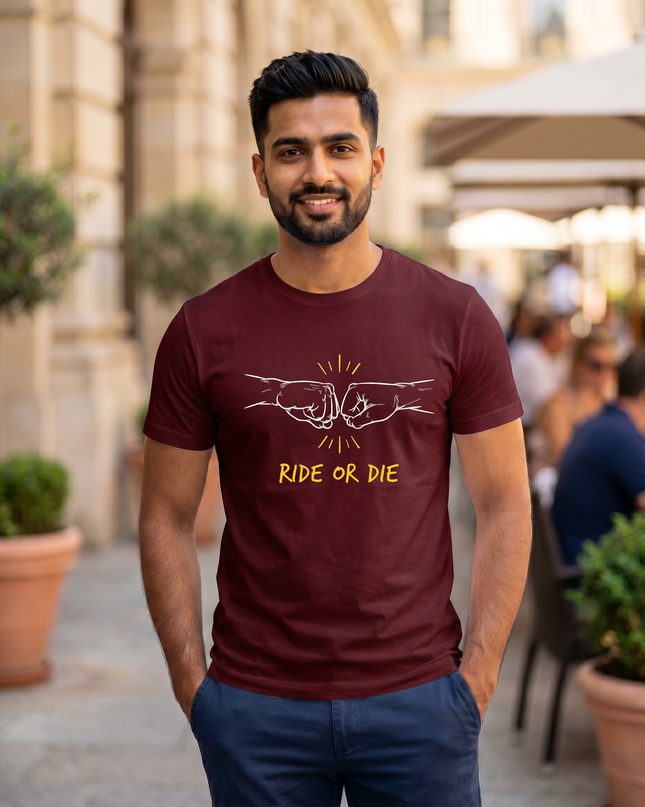 Ride or Die Regular Fit Classic Crew T-Shirt