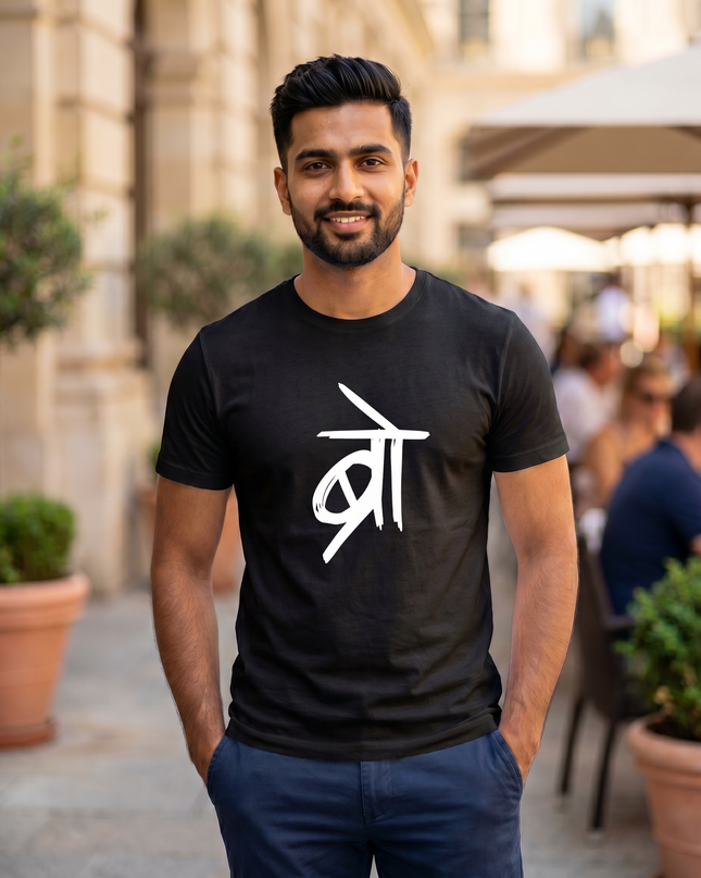 Bro Graphic Regular Fit Classic Crew T-Shirt