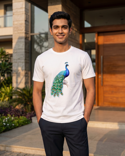 Majestic Peacock Classic Crew T-Shirt