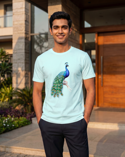 Majestic Peacock Classic Crew T-Shirt