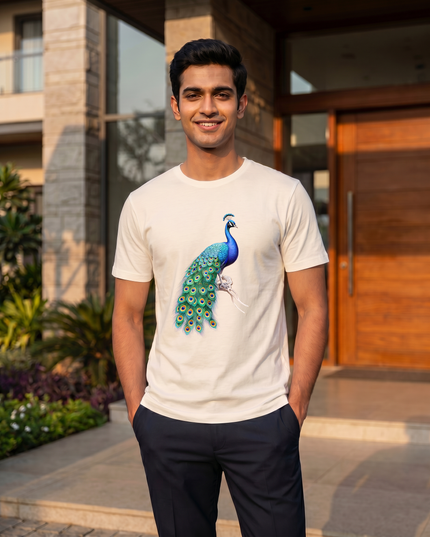 Majestic Peacock Classic Crew T-Shirt