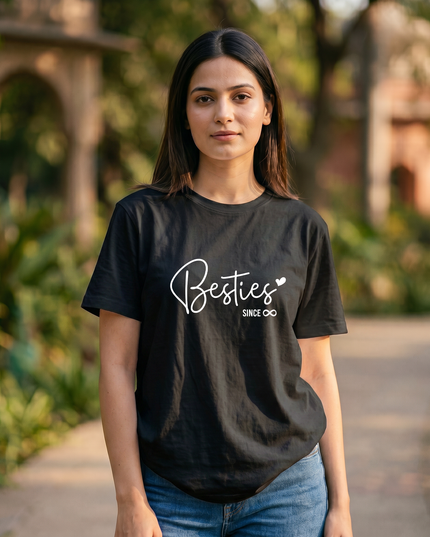 Best Friends Forever Graphic Women's Classic Crew T-Shirt