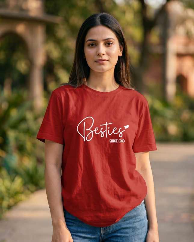 Best Friends Forever Graphic Women's Classic Crew T-Shirt
