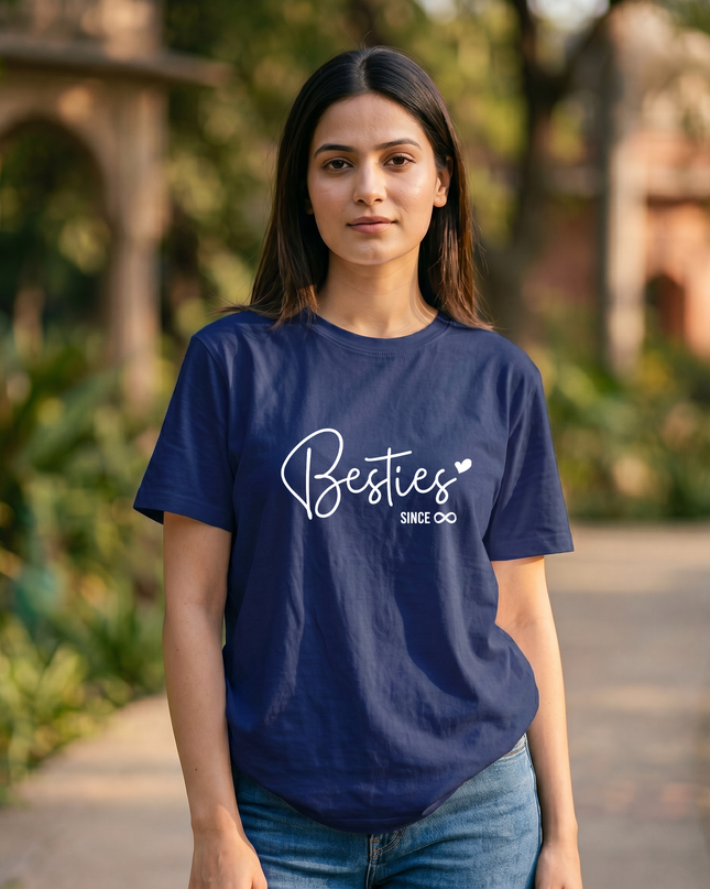 Best Friends Forever Graphic Women's Classic Crew T-Shirt