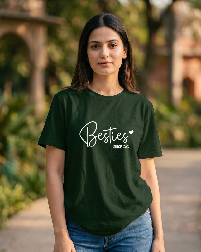 Best Friends Forever Graphic Women's Classic Crew T-Shirt