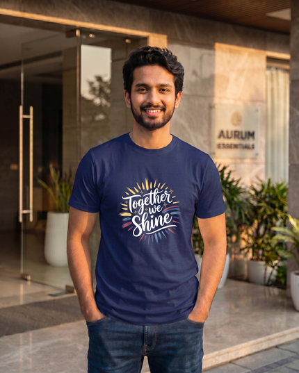 Together We Shine Graphic Regular Fit Classic Crew T-Shirt