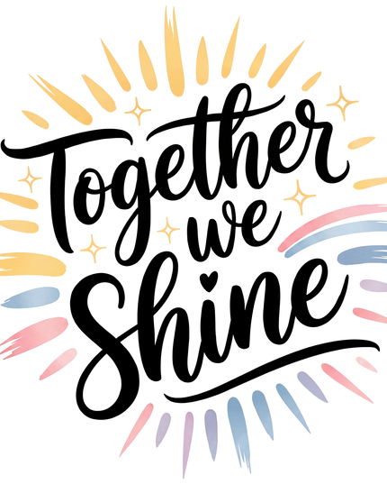 Together We Shine Graphic Oversized Classic T-Shirt
