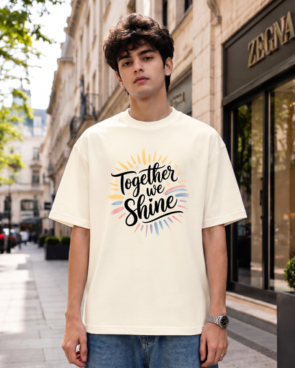 Together We Shine Graphic Oversized Classic T-Shirt