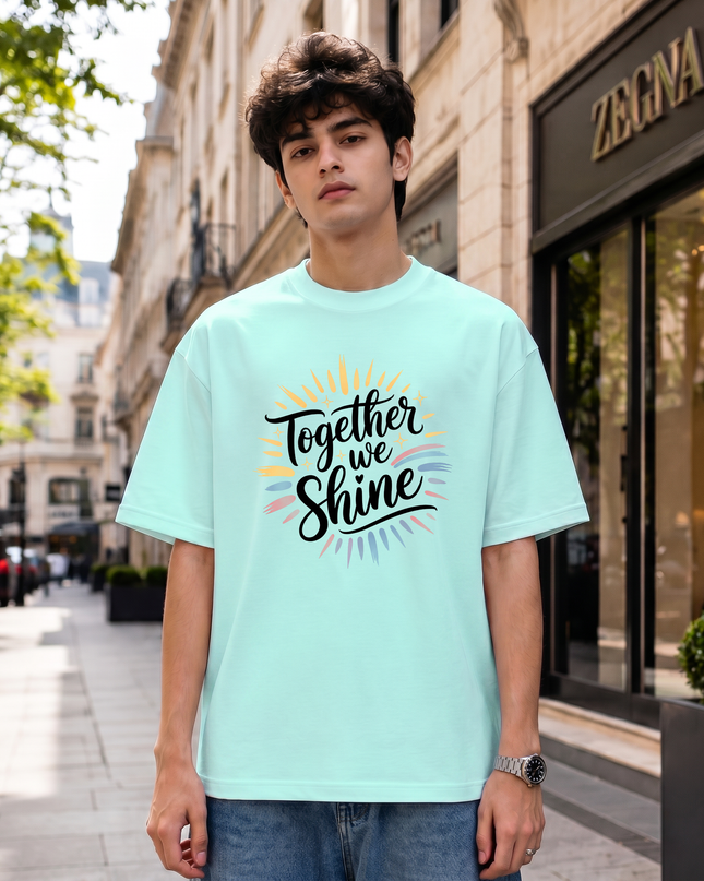 Together We Shine Graphic Oversized Classic T-Shirt