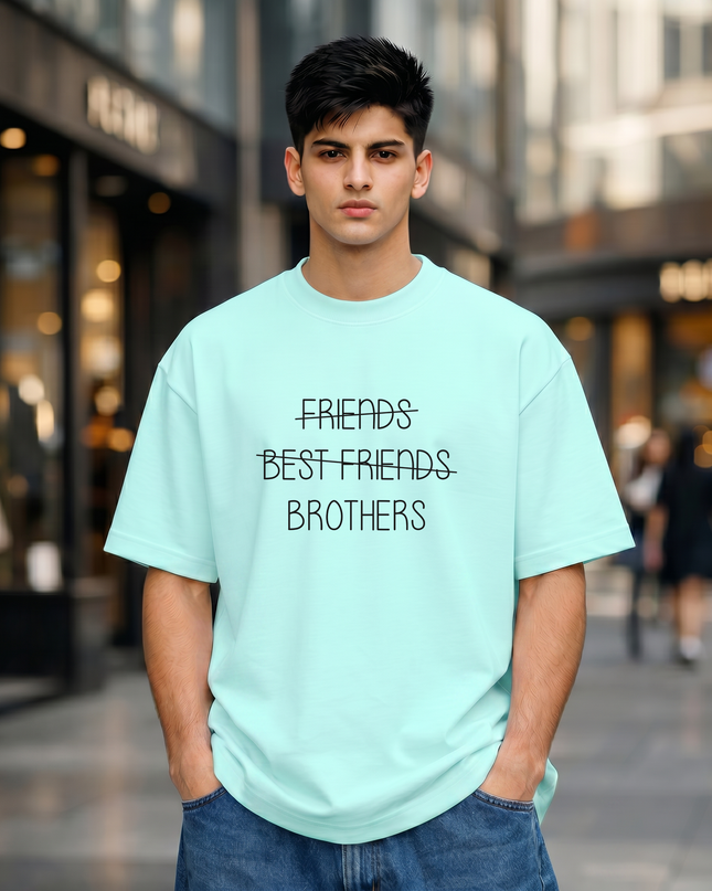 Brothers Stylish Men's Oversized Classic T-Shirt