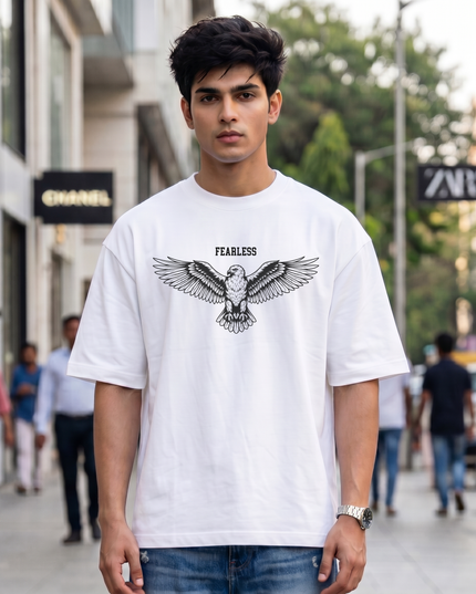 Fearless Eagle Men's Oversized Classic T-Shirt
