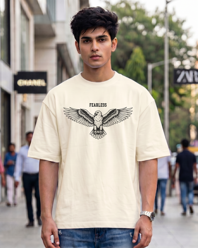 Fearless Eagle Men's Oversized Classic T-Shirt