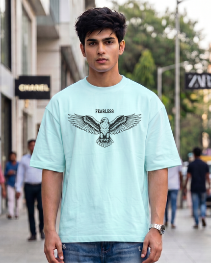 Fearless Eagle Men's Oversized Classic T-Shirt
