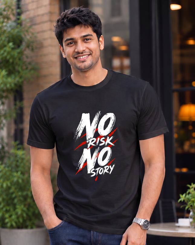 No Risk No Story Men's Classic Crew T-Shirt