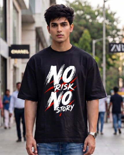 No Risk No Story Unisex Oversized Classic T-Shirt