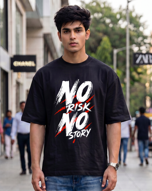 No Risk No Story Unisex Oversized Classic T-Shirt