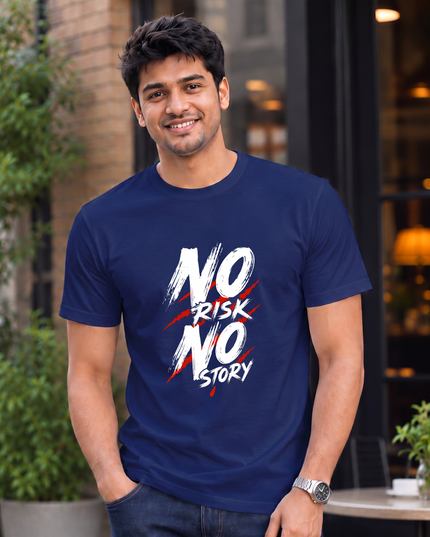No Risk No Story Men's Classic Crew T-Shirt