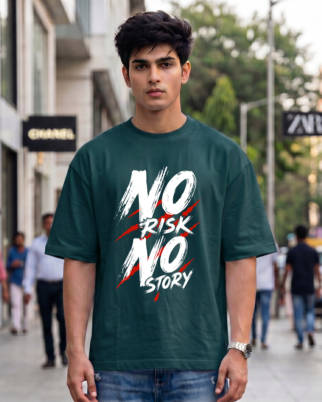 No Risk No Story Unisex Oversized Classic T-Shirt