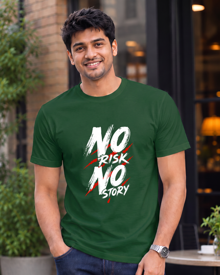 No Risk No Story Men's Classic Crew T-Shirt