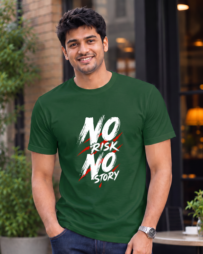 No Risk No Story Men's Classic Crew T-Shirt