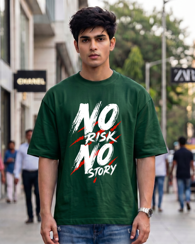 No Risk No Story Unisex Oversized Classic T-Shirt