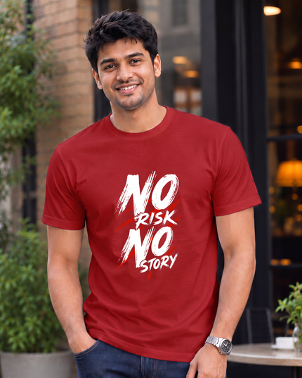 No Risk No Story Men's Classic Crew T-Shirt