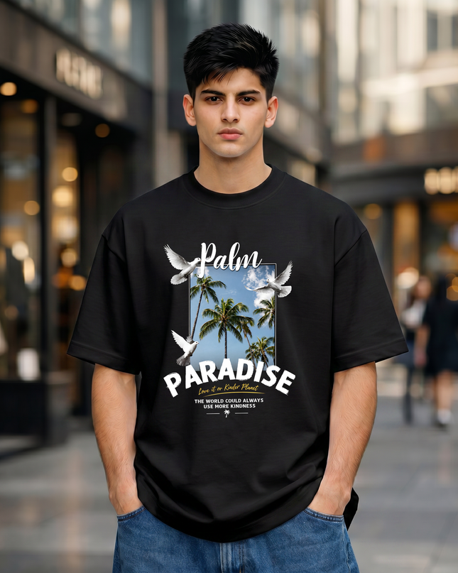 Palm Paradise Unisex Oversized Classic T-Shirt