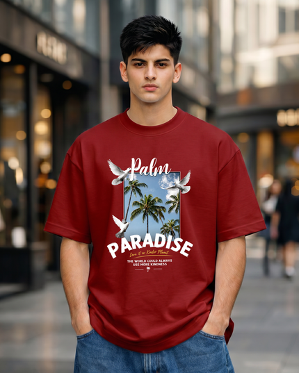 Palm Paradise Unisex Oversized Classic T-Shirt