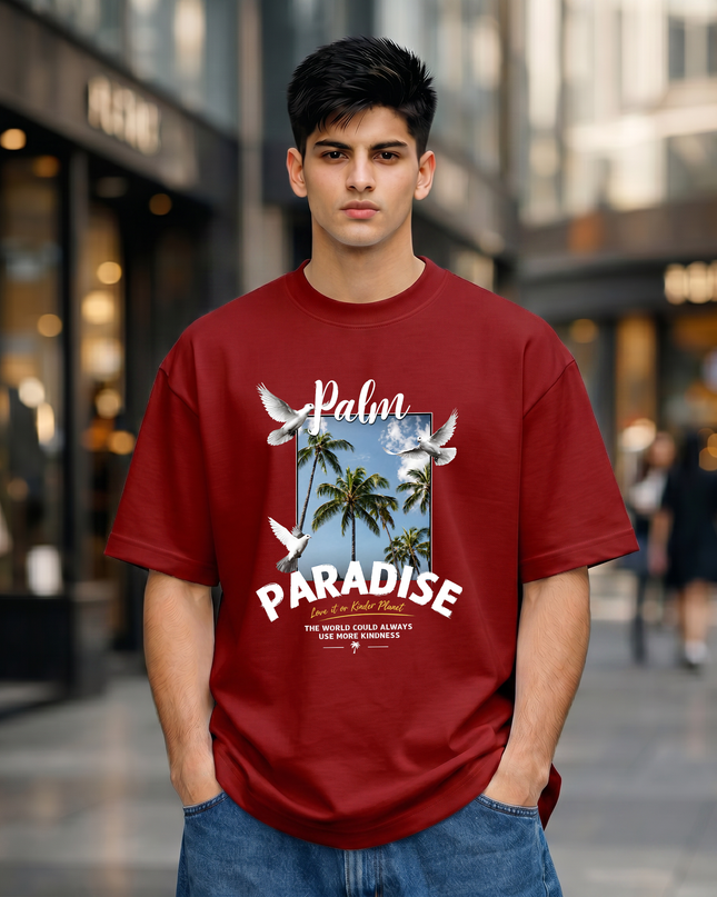 Palm Paradise Unisex Oversized Classic T-Shirt