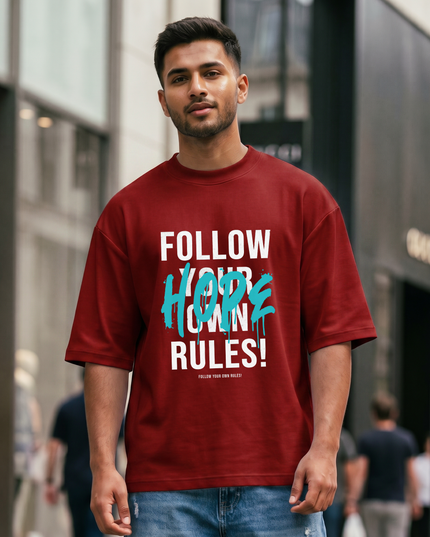 Follow Your Own Rules Unisex Oversized Classic T-Shirt