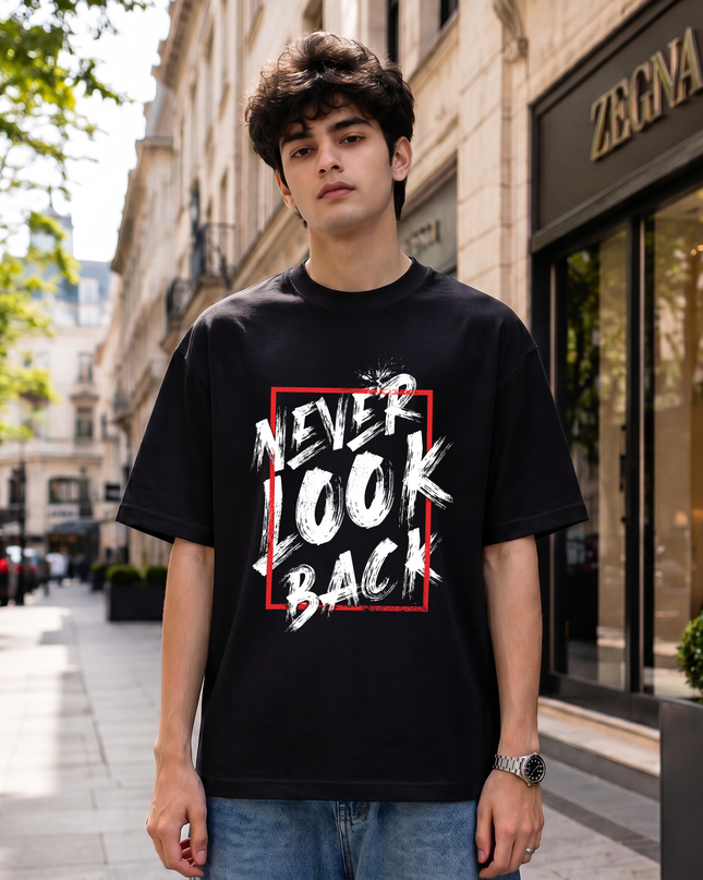 Never Look Back Unisex Oversized Classic T-Shirt