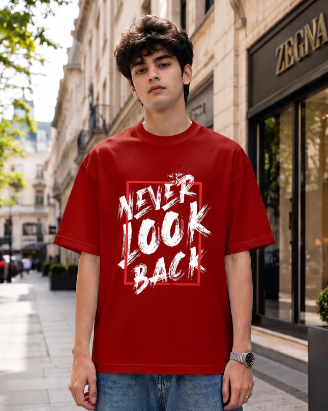 Never Look Back Unisex Oversized Classic T-Shirt