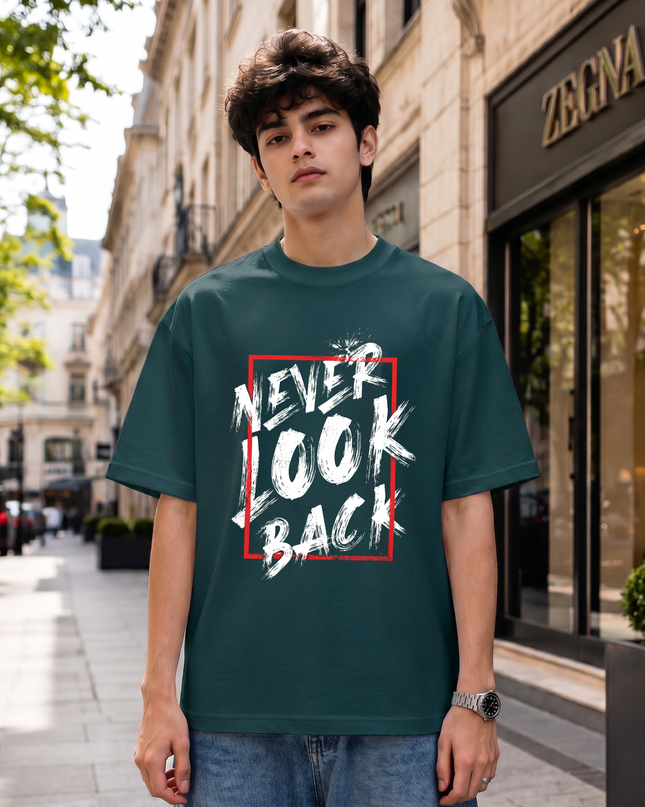 Never Look Back Unisex Oversized Classic T-Shirt