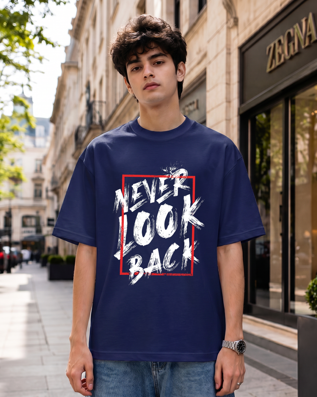 Never Look Back Unisex Oversized Classic T-Shirt