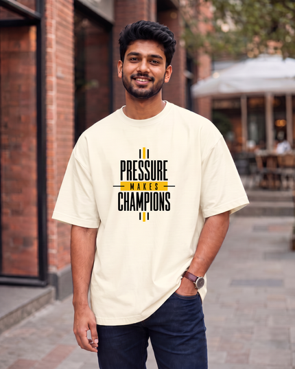 Pressure Makes Champions Men's Oversized Classic T-Shirt