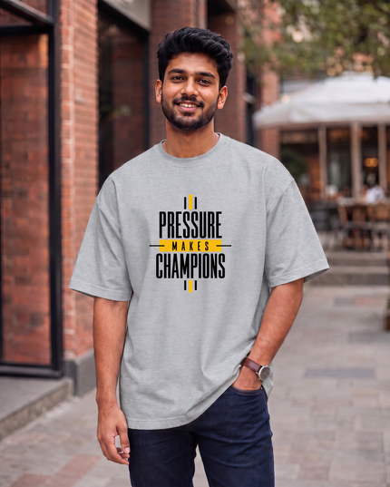 Pressure Makes Champions Men's Oversized Classic T-Shirt
