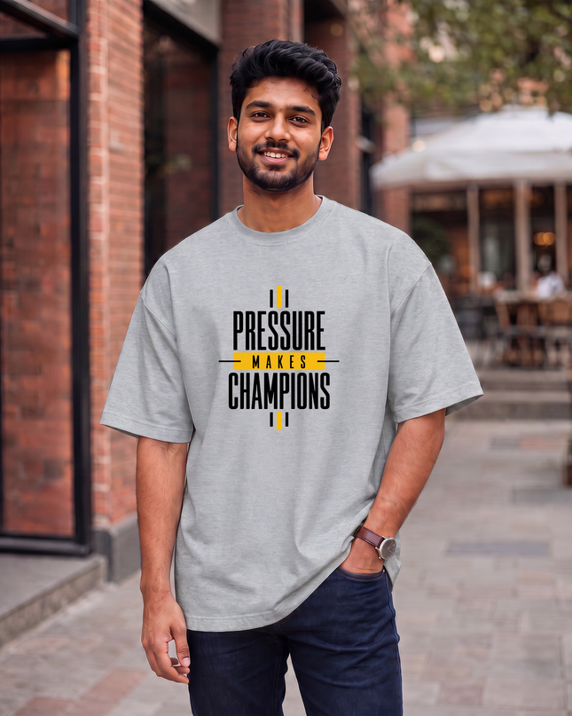 Pressure Makes Champions Men's Oversized Classic T-Shirt