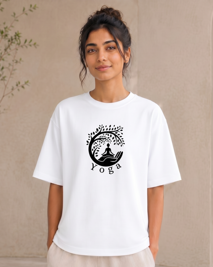 The Tree Of Life Yoga Oversized Classic T-Shirt