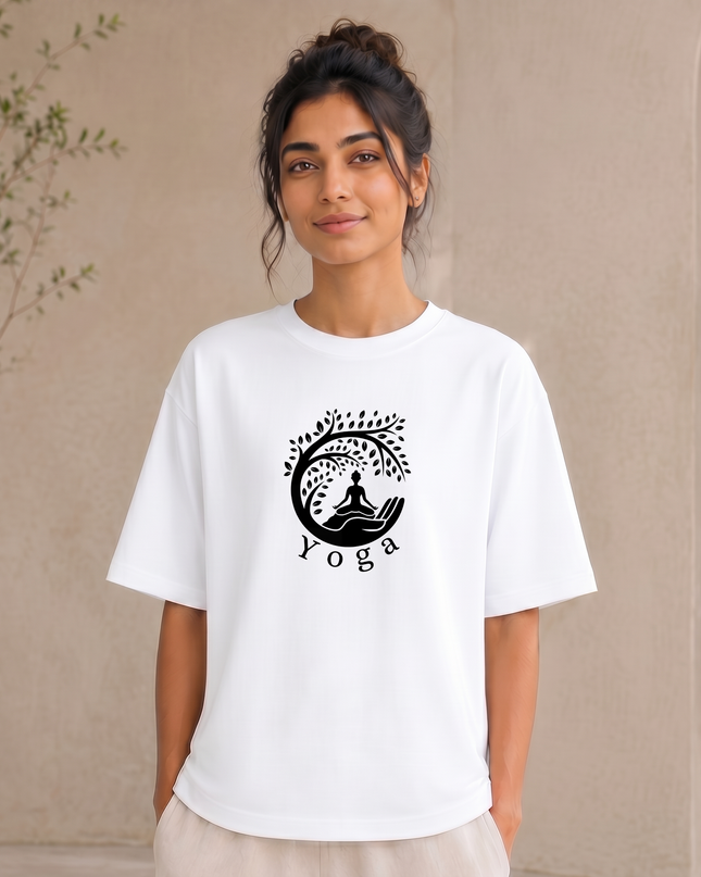 The Tree Of Life Yoga Oversized Classic T-Shirt