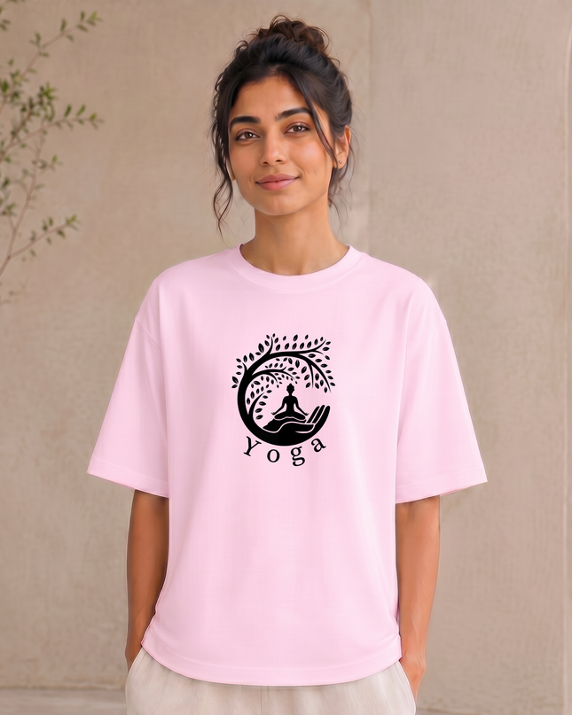 The Tree Of Life Yoga Oversized Classic T-Shirt