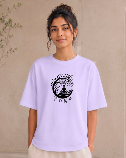 The Tree Of Life Yoga Oversized Classic T-Shirt