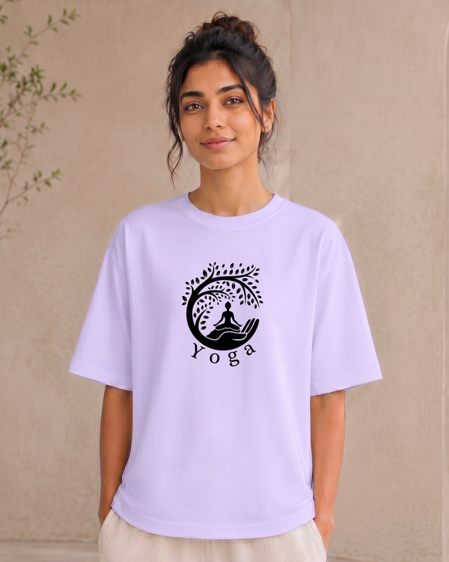 The Tree Of Life Yoga Oversized Classic T-Shirt