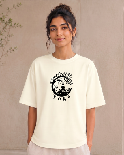 The Tree Of Life Yoga Oversized Classic T-Shirt