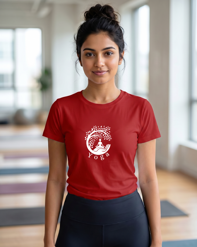 The Tree Of Life Yoga Stylish Classic Crew T-Shirt